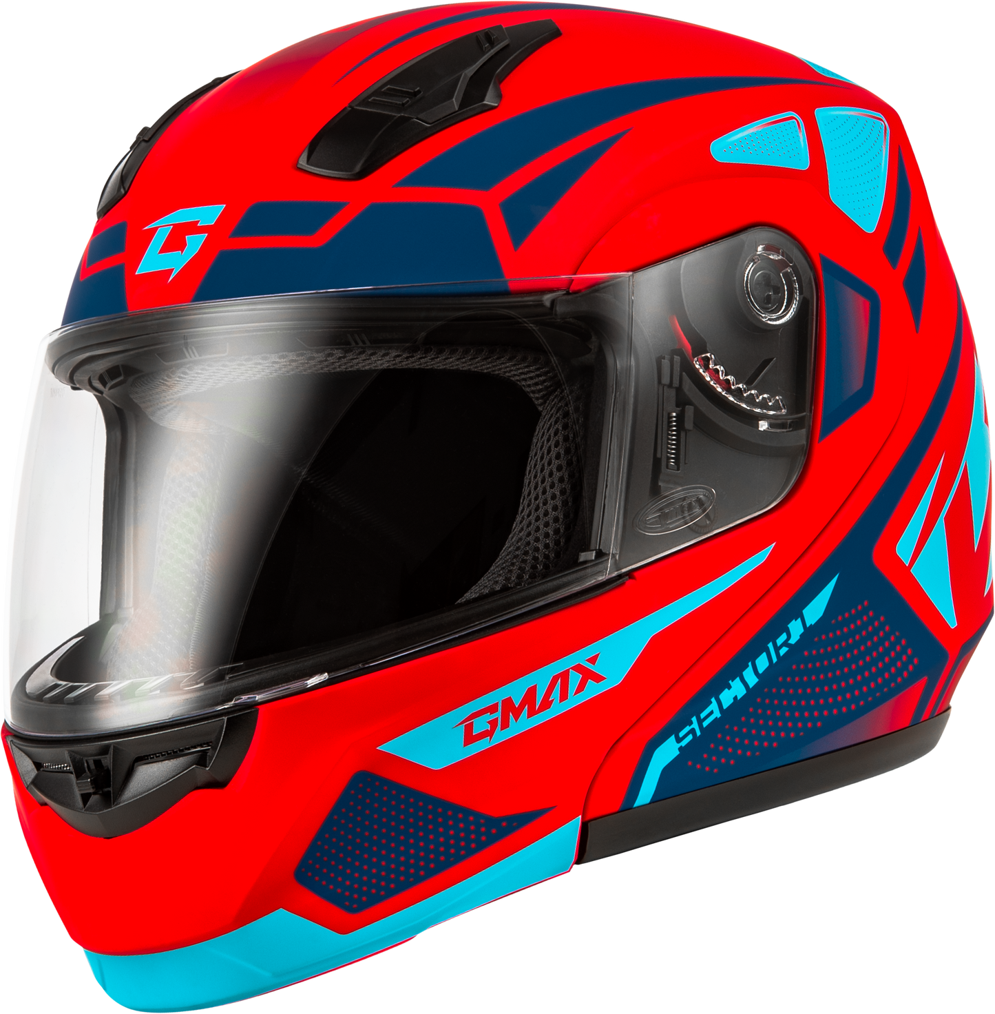 Md 04 Sector Helmet Matte Red/Blue Lg