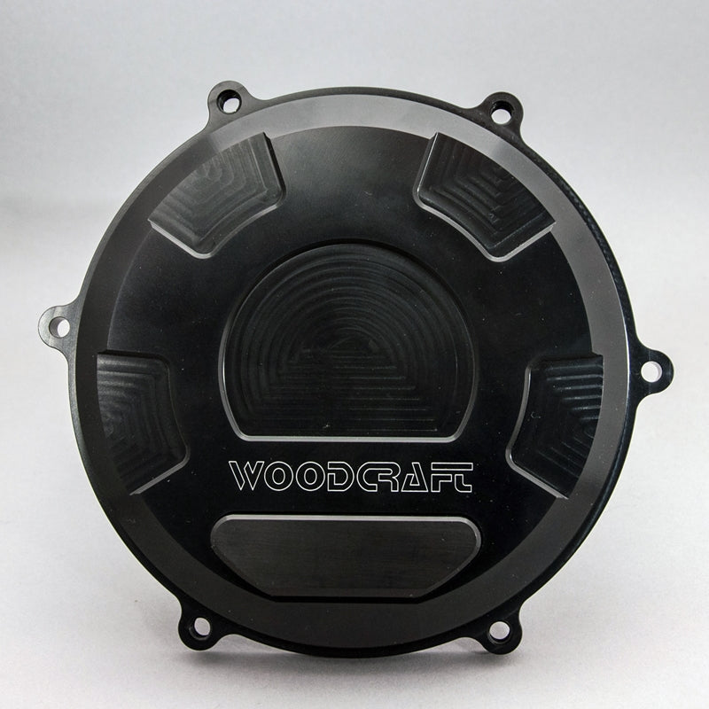 WOODCRAFT RHS Clutch Cover Black Anodized for Ducati Panigale / Streetfighter V4 / S/ Speciale