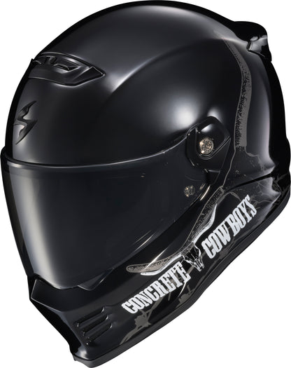 Covert Fx Full Face Helmet Concrete Cowboys Gloss Blk Xl