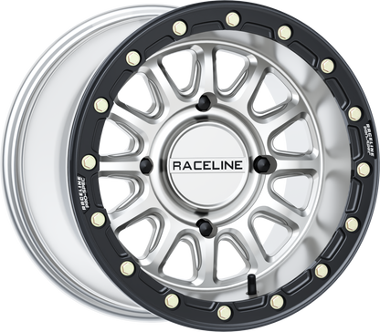 Alpha Hyper Wheel 4/156 Hyper Silver/Blk 15x10 (+10mm)
