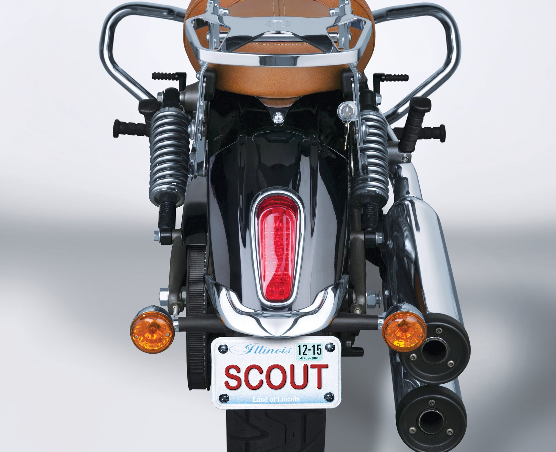 Rear Fender Rear Tip Chrome Indian