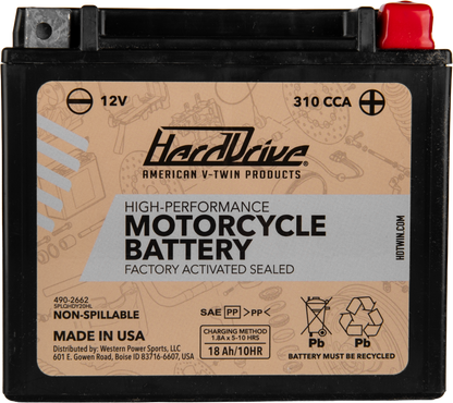 High Perform Battery Ytx20hl Cca 310