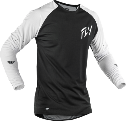 Gravity Dig Long Sleeve Jersey Black/White Sm
