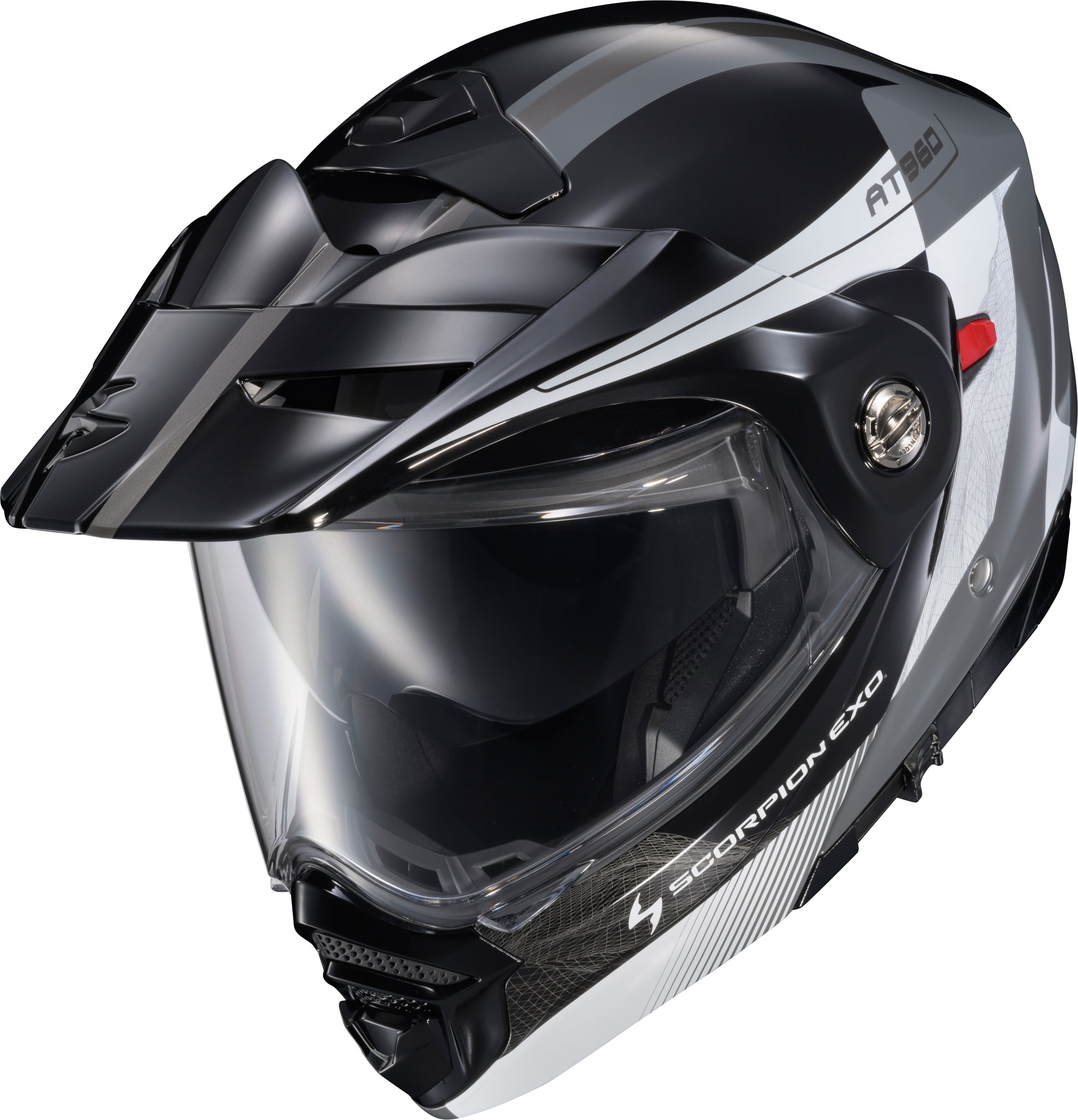 Exo At960 Modular Helmet Topographic 2 Blk/Wht/Grey 3x