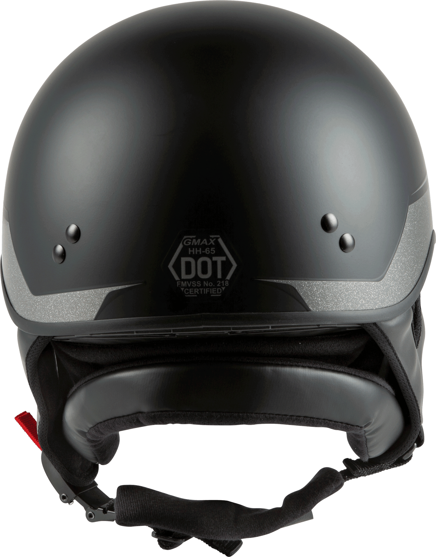 Hh 65 Half Helmet Source Naked Matte Black/Silver Md