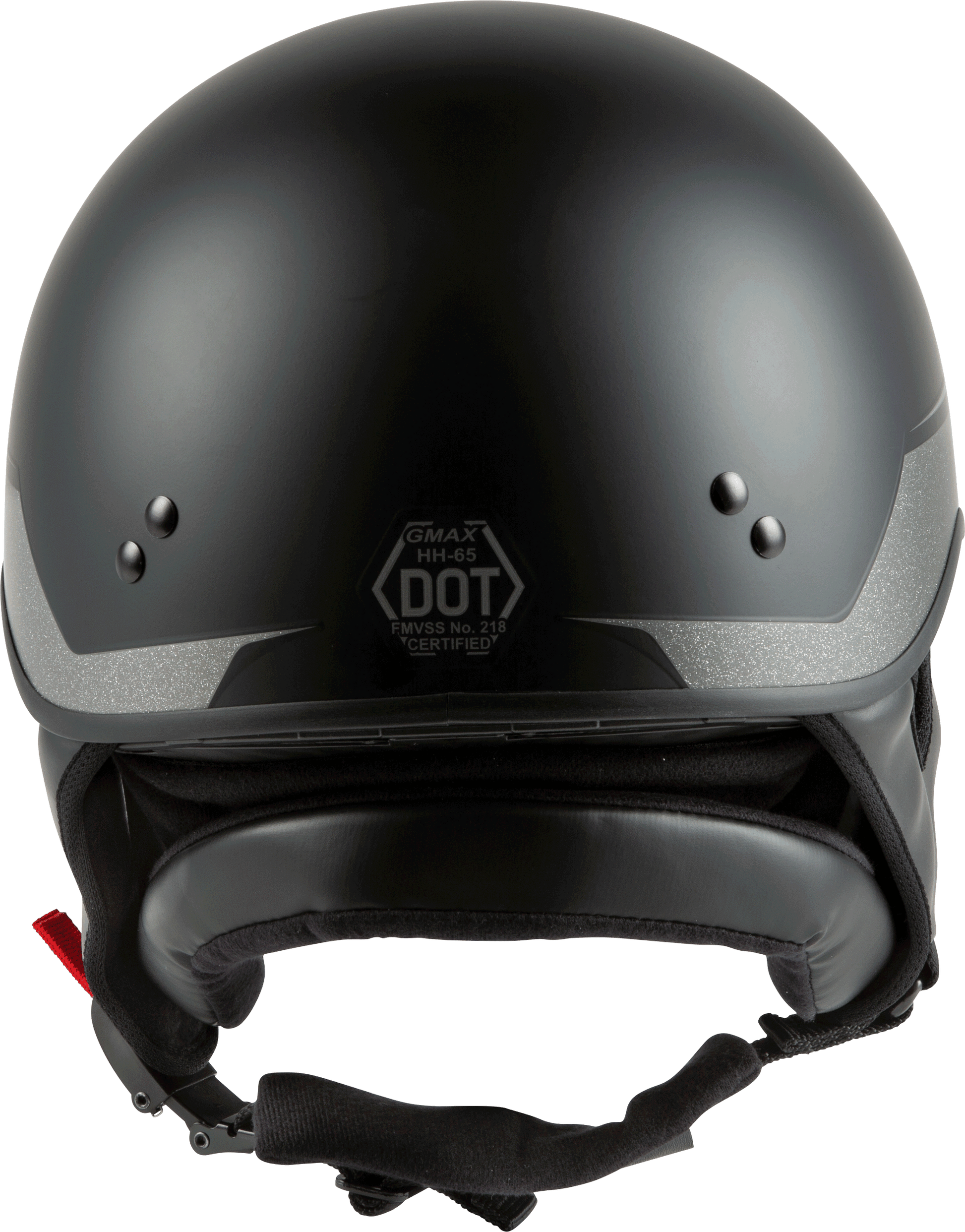 Hh 65 Half Helmet Source Naked Matte Black/Silver Md