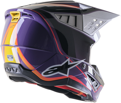 S M5 Sail Helmet Violet/Blk/Slvr Glossy Md
