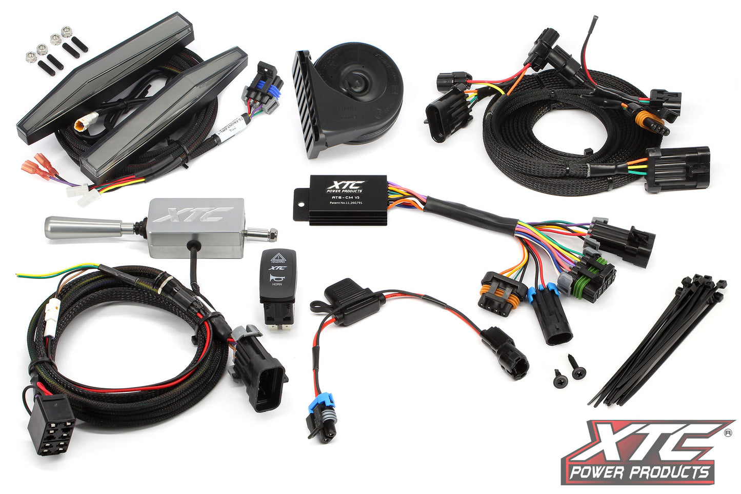 Auto Turn Signal Kit W/ Billet Lever And Front Drl Lights Hon