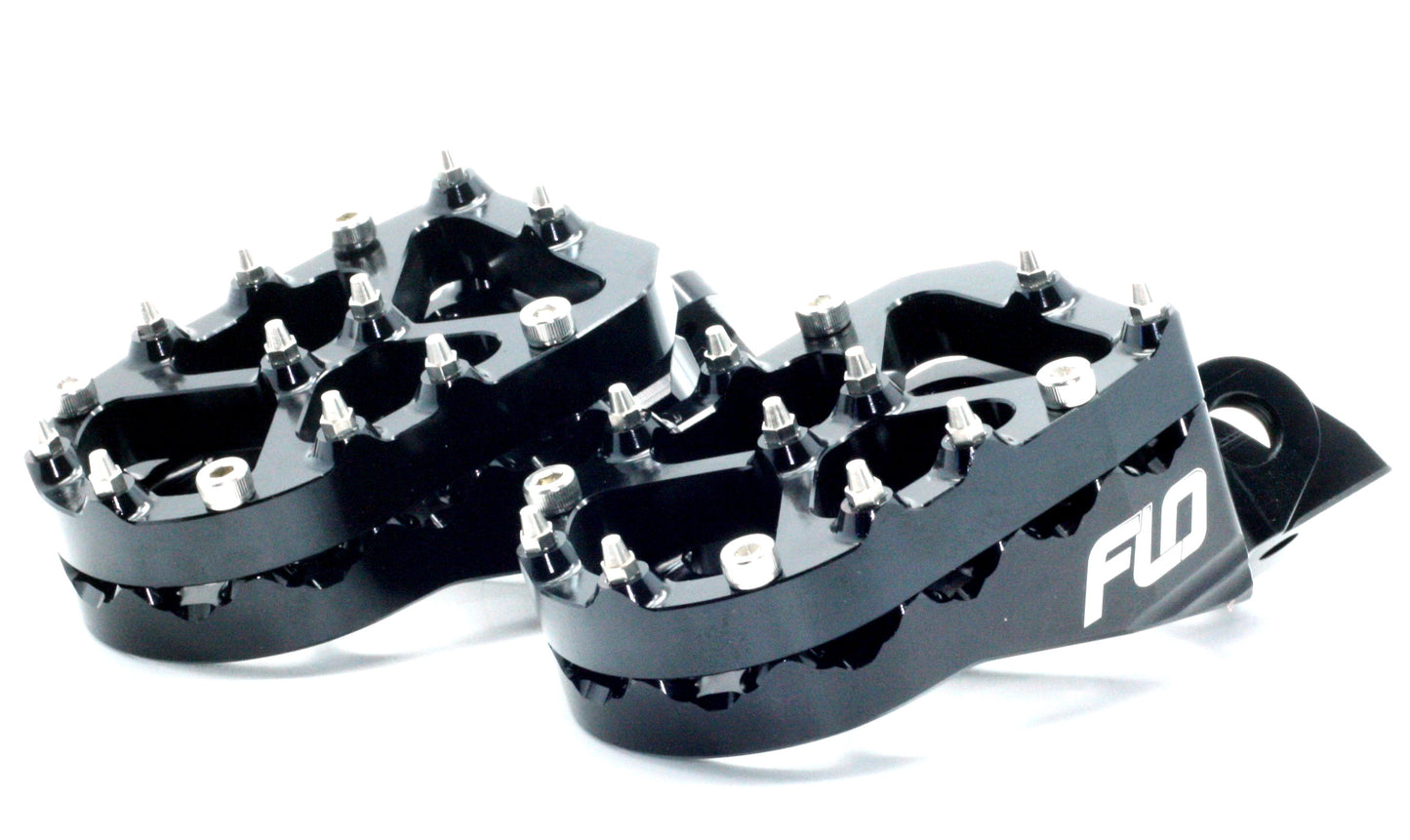 Pro Series Foot Peg Risers Black 13mm