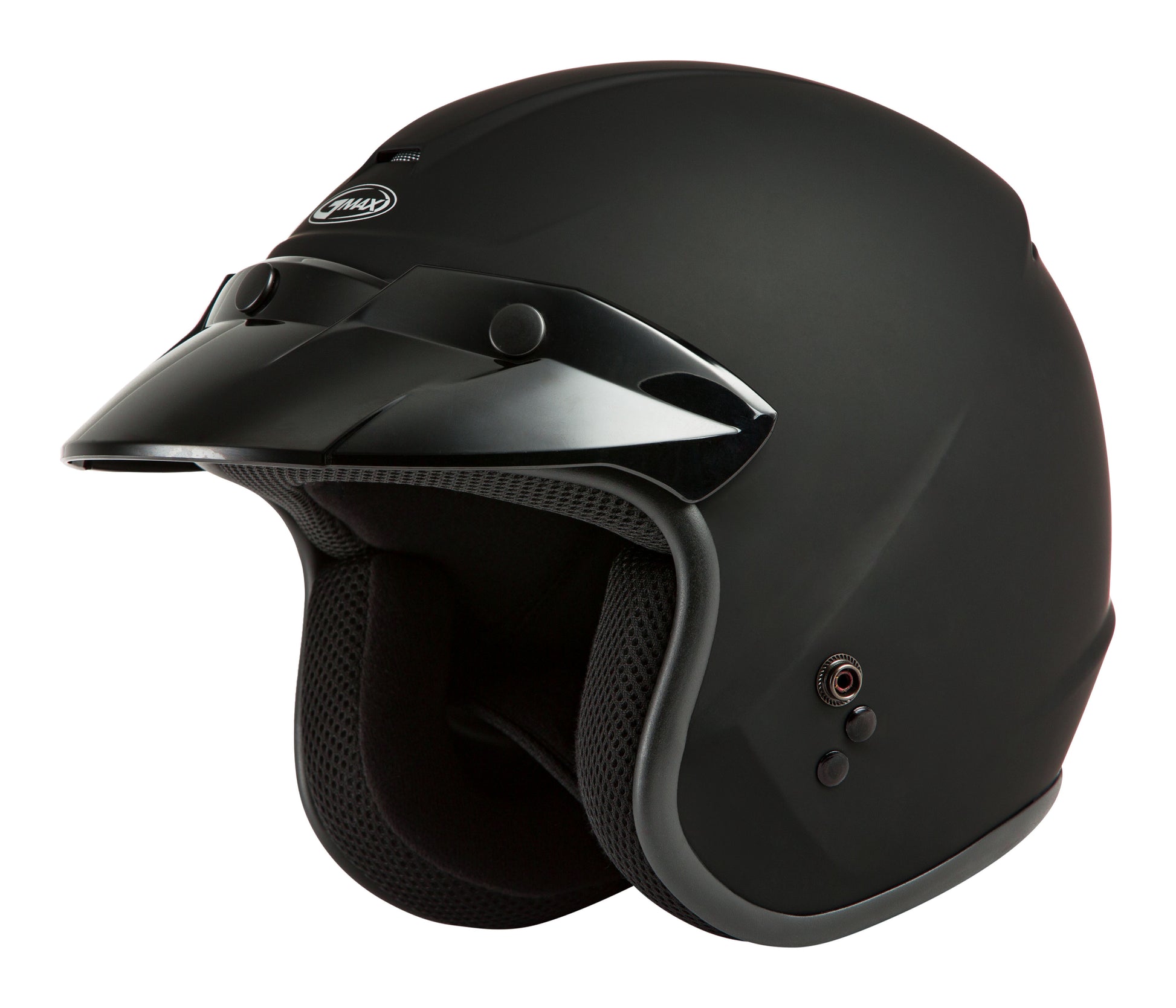 Of 2 Open Face Helmet Matte Black 2x