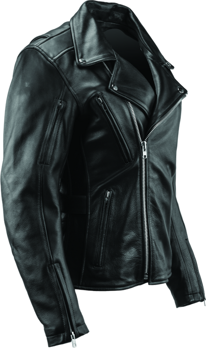 Kuryakyn Leather By River Road Ironclad Classic Leather Jacket Black Womens - Small