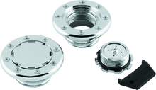 Kuryakyn Flush Mount Gas Caps Non-Vented Chrome
