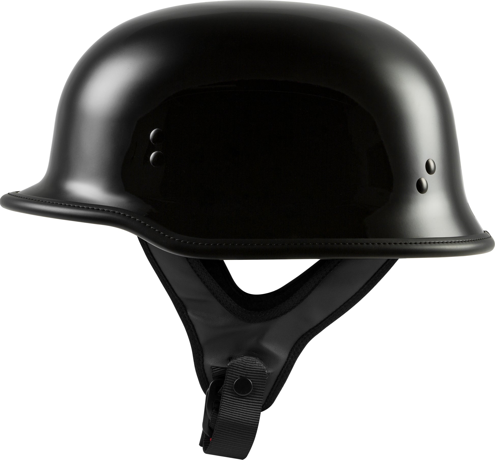 9mm German Beanie Helmet Gloss Black 3x