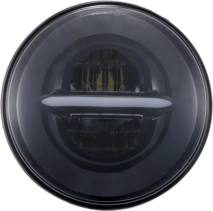 Classic Led Headlight 7" W/Drl Black