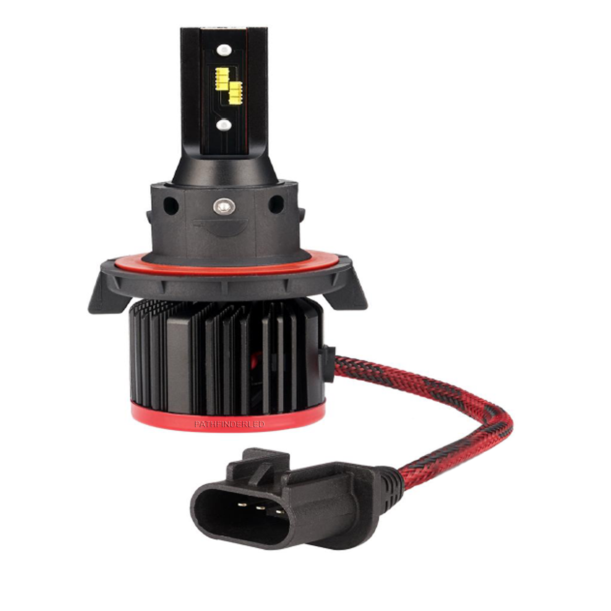 H13 Fan Heatsink Headlight High Performance Tri Led Bulb