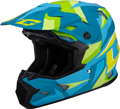 Mx 96 Splinter Helmet Matte Blue/Green Md