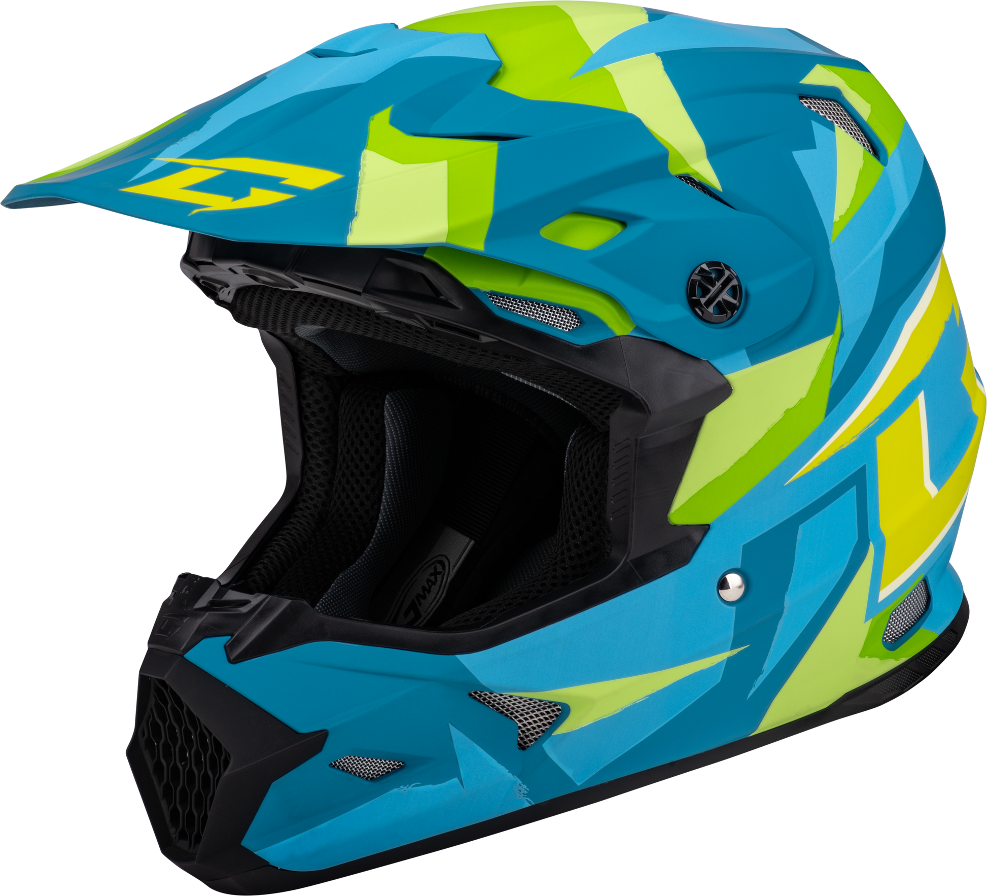 Mx 96 Splinter Helmet Matte Blue/Green 2x