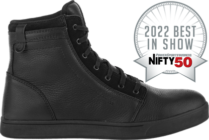 Axle Leather Waterproof Shoes Black/Black Sz 06
