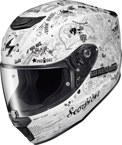 Exo R330 Full Face Helmet Shake 2 White Sm