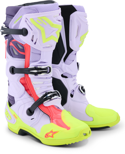 Tech 10 Supervented Purp/Ylw Fluo/Diva Pink 10