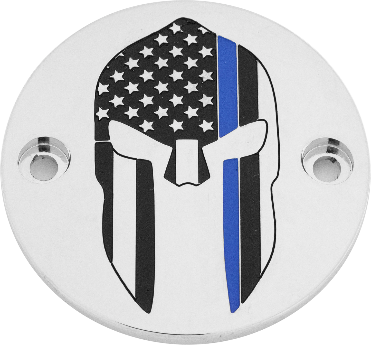 M8 Timer Cover Sparta Blue Line Chrome