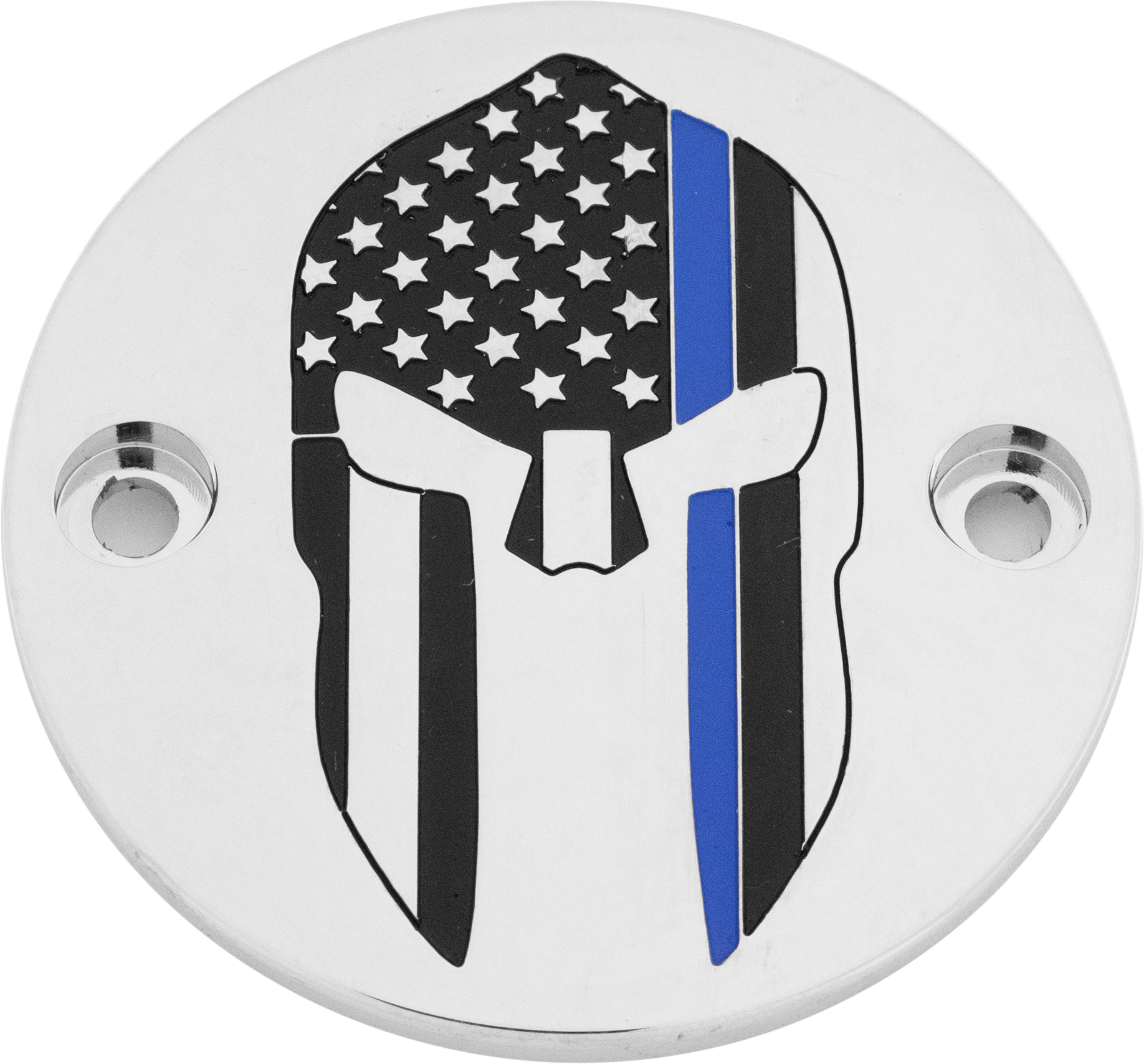M8 Timer Cover Sparta Blue Line Chrome