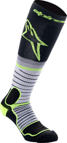 Mx Pro Socks Black/Grey/Ylw Fluo Sm