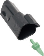 3 Wire Black Deutsch Rcptcl & Wdglck Hd# 72103 94bk