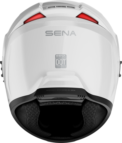 Phantom Ff Mesh Com Helmet Glossy White Sm