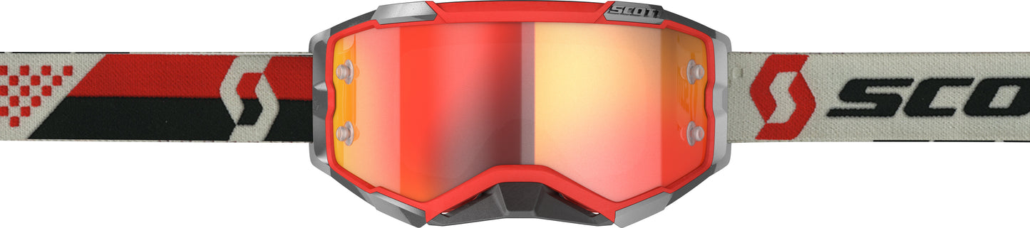 Fury Goggle Red/Black Orange Chrome Works
