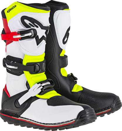 Tech T Boots White/Red/Yellow/Black Sz 12