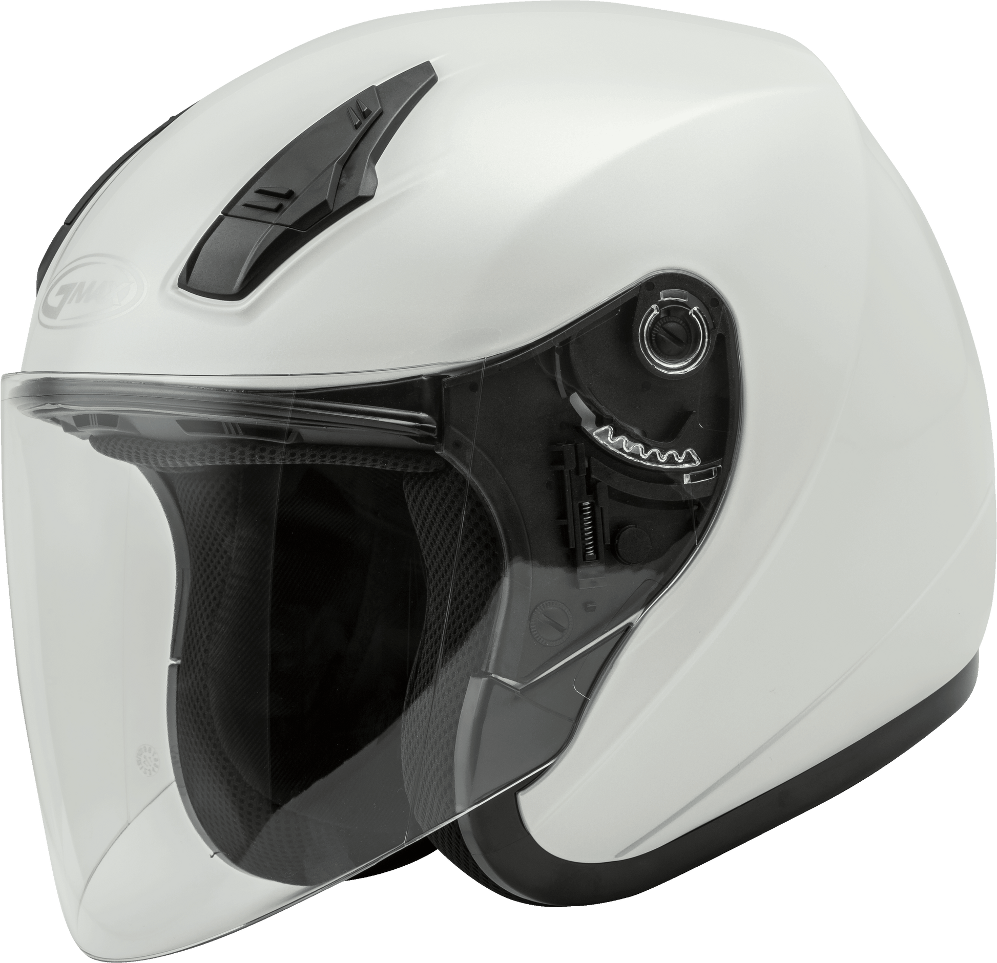 Of 17 Open Face Helmet Pearl White Lg