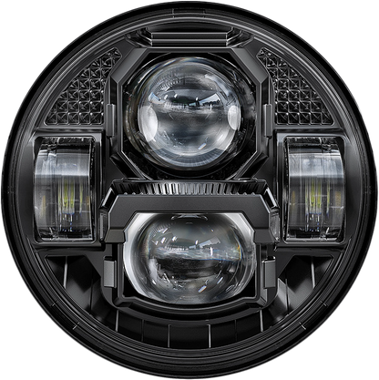 5 3/4" Led Headlight Rugged Ultra View Black