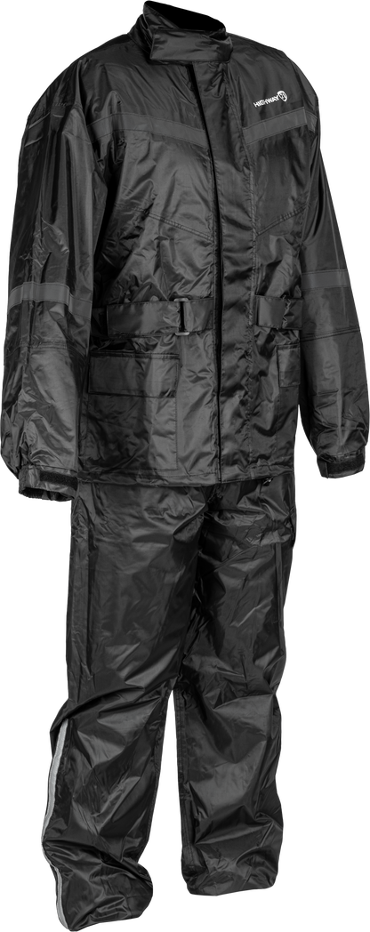 2 Piece Rain Suit Black 3x