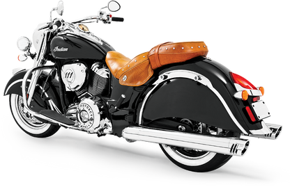 Racing Slip Ons 4" Chrome W/Chrome Tip Indian