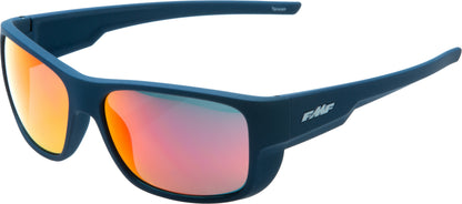 Throttle Sunglass Mt Petrol Blue / Red Mirror