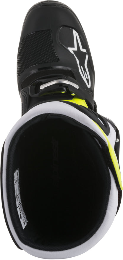 Tech 5 Boots Black/White/Red/Yellow Sz 08