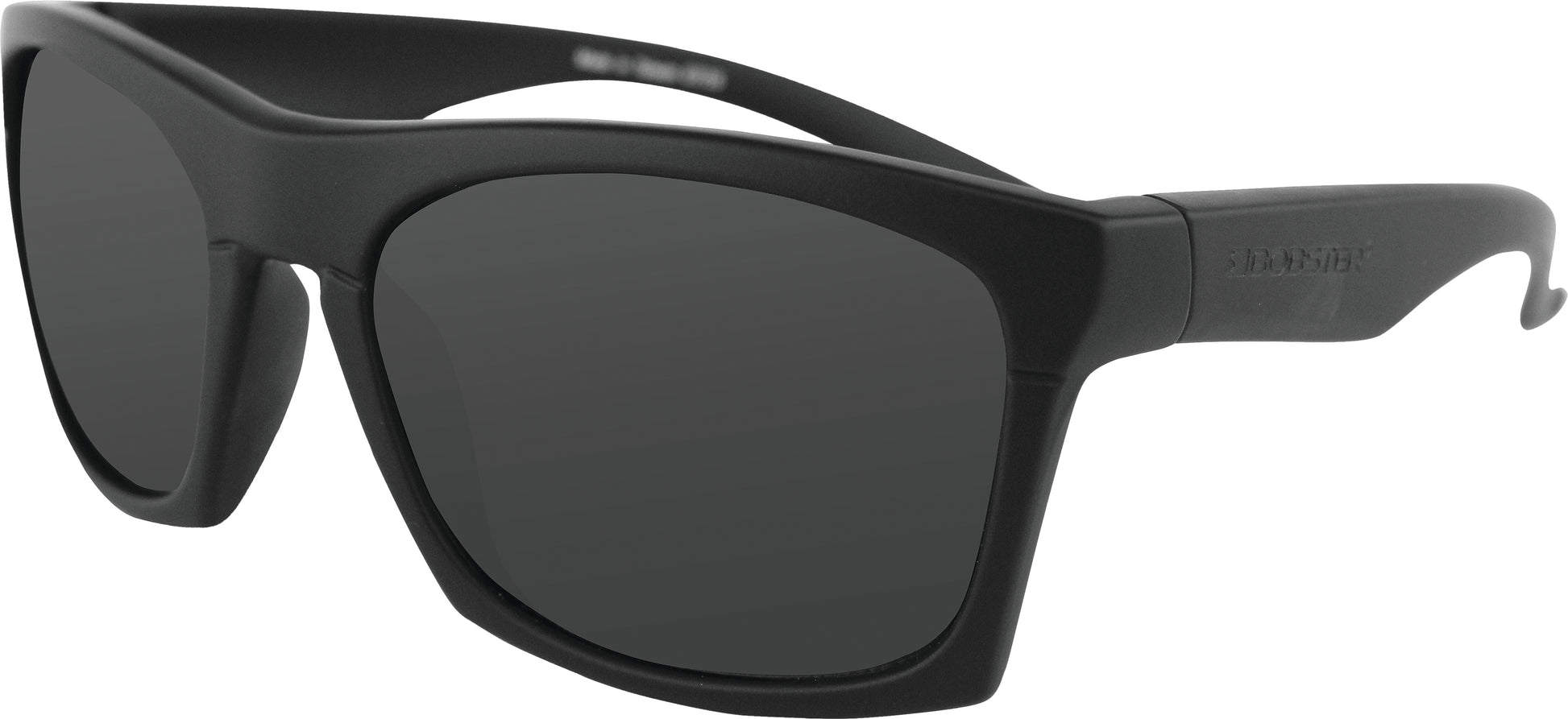 Capone Sunglass Matte Black W/Anti Fog Smoked Lens