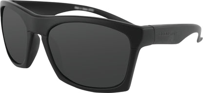 Capone Sunglass Matte Black W/Anti Fog Smoked Lens