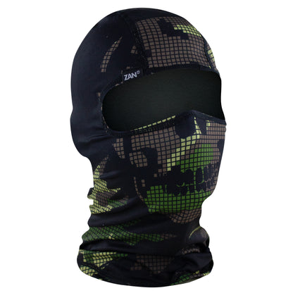 Polyester  Balaclava Digi Woodland Camo Skull