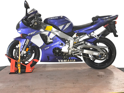 Motorcycle Combo Front Chock With Rear Ratchet Tie Straps