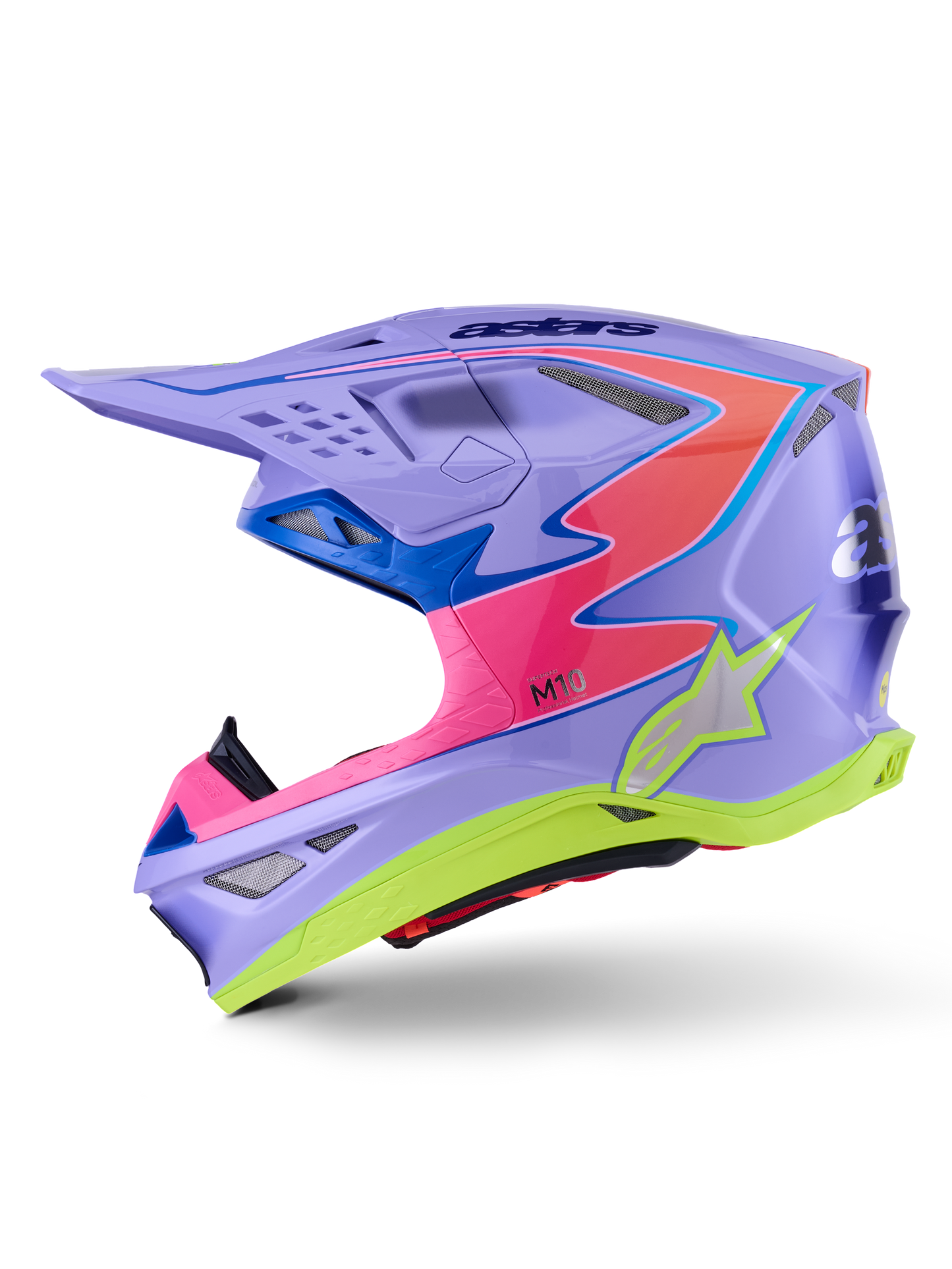 S M10 Jett Lawrence R01 Helmet Purp/Pnk Fluo/Ylw Fluo Gls Xs