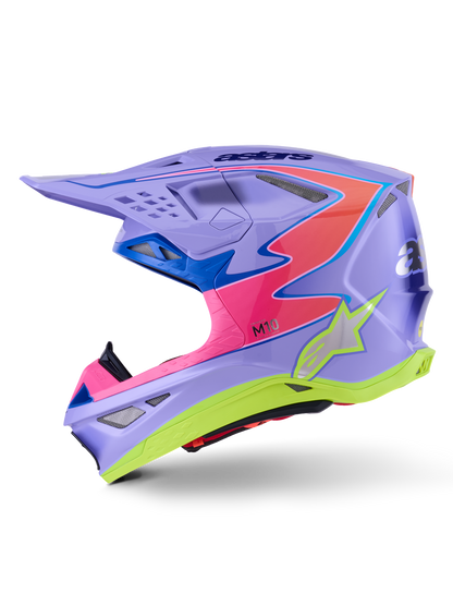 S M10 Jett Lawrence R01 Helmet Purp/Pnk Fluo/Ylw Fluo Gls Sm