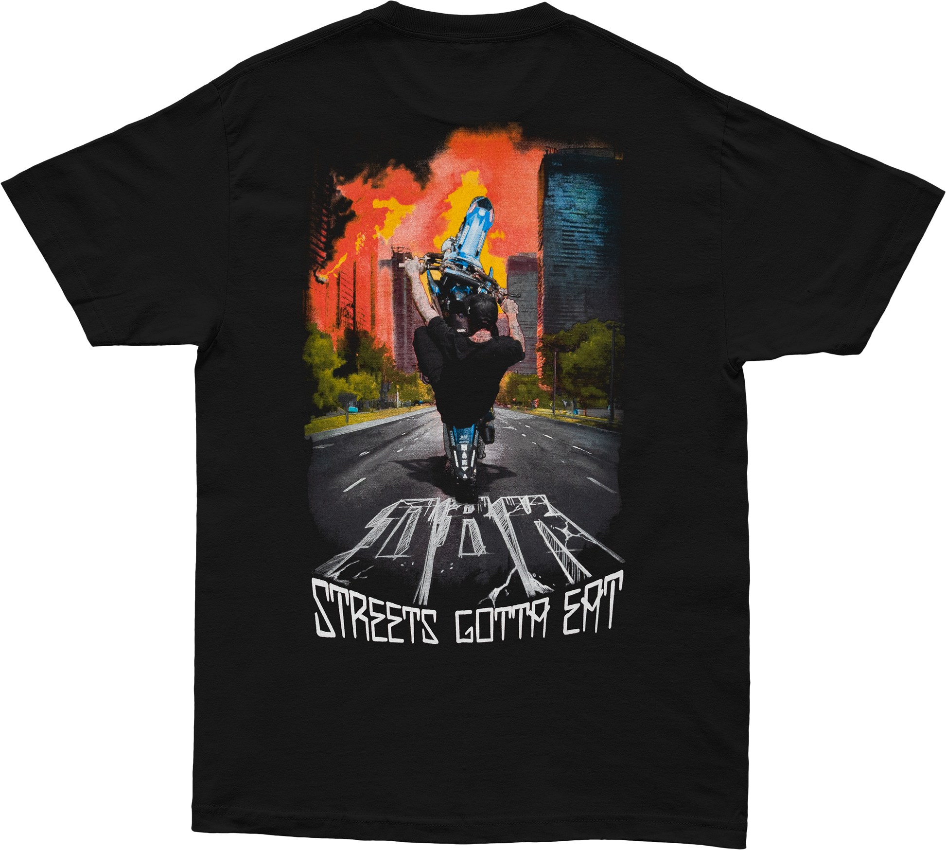 Streets Gotta Eat Tee Black Sm