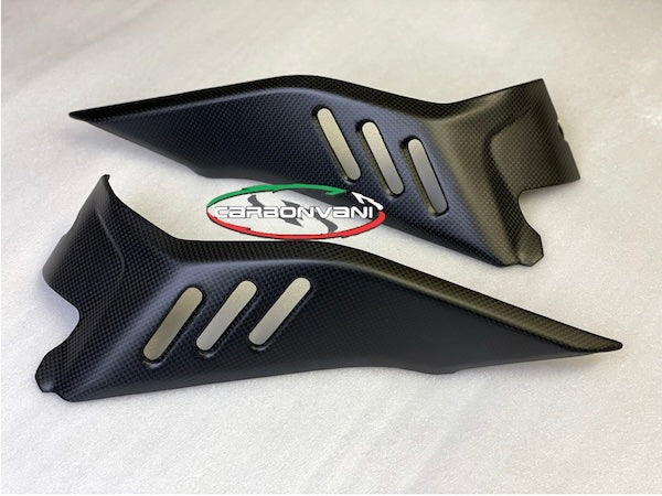 Carbonvani Carbon Fiber Fuel Tank Side Covers for the Ducati Diavel V4 (Pair)