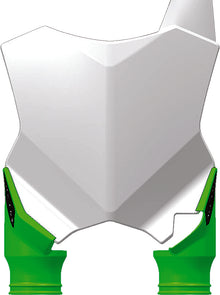Front Number Plate White/Green