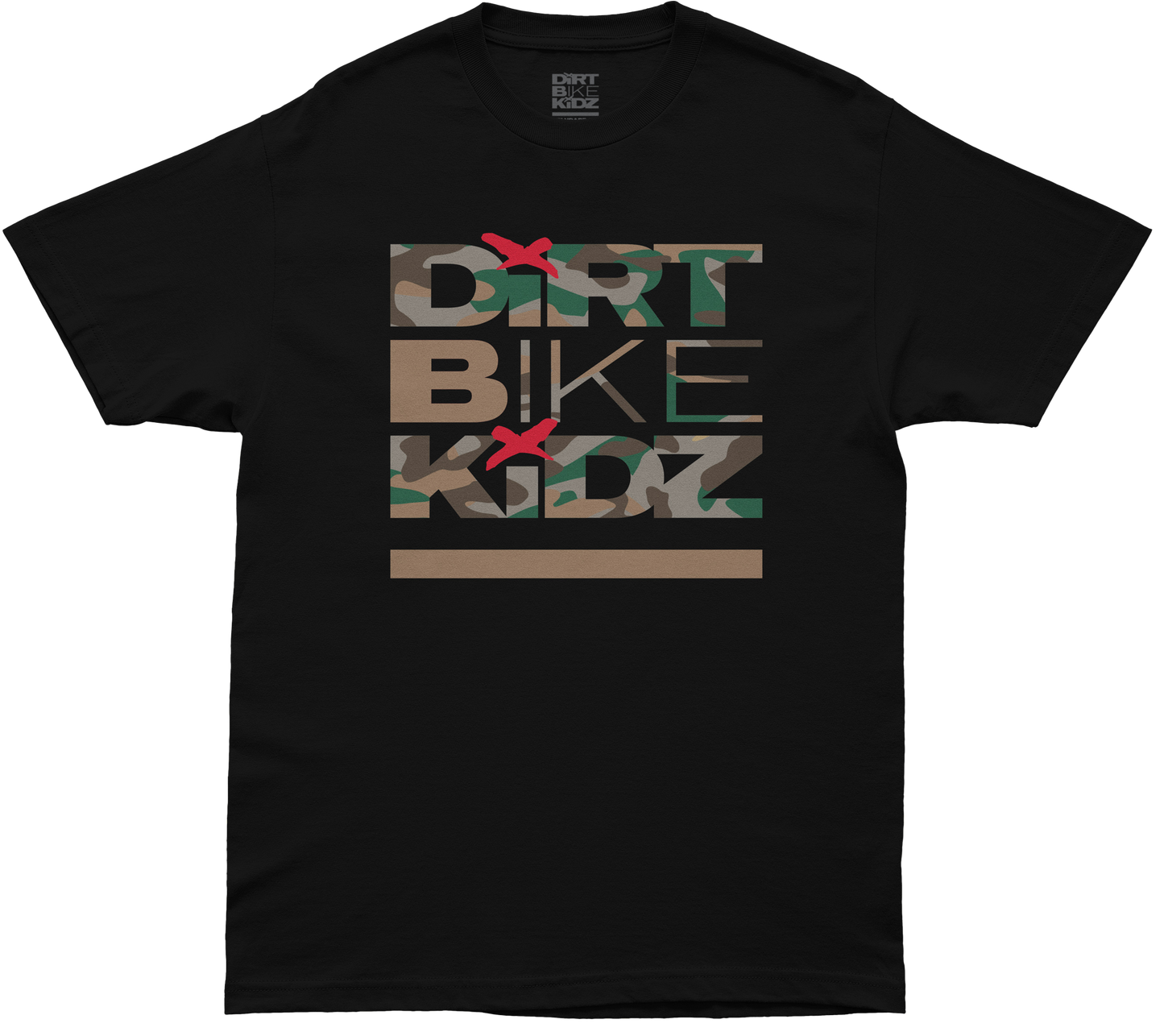 Classic Camo Youth Tee Black/Color Camo Ys