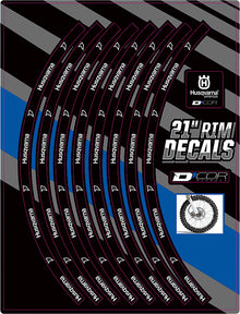 Rim Decals 21" Husq Logo Front