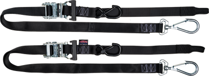 Tie Down Rat Sec Hooks/Swivel 1.5"X6' Blk/Blk W/Storage Bag