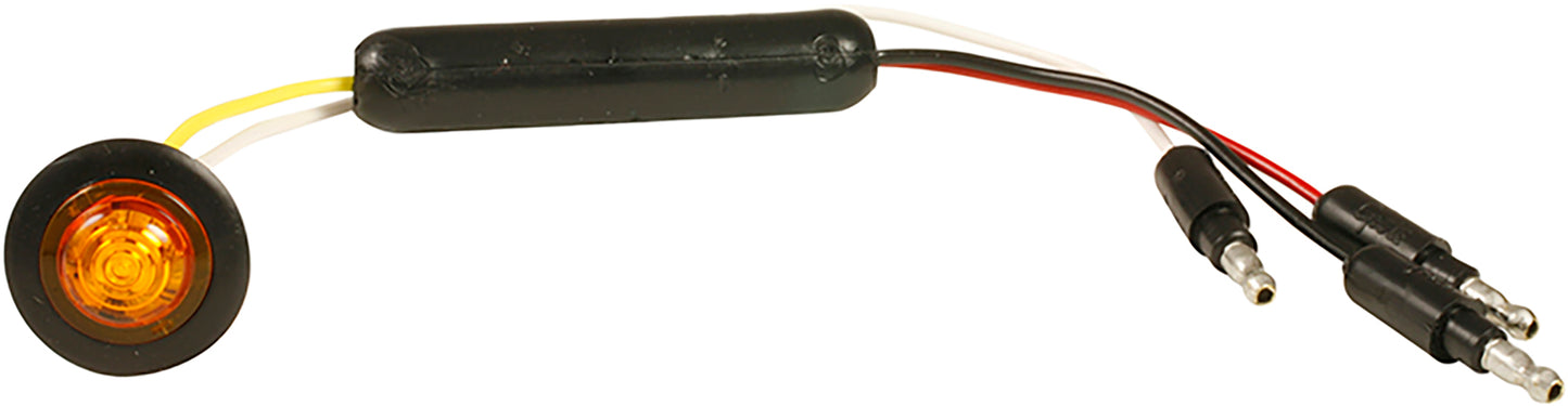 Micronova Rnd Led Amber W/Grommet Slim
